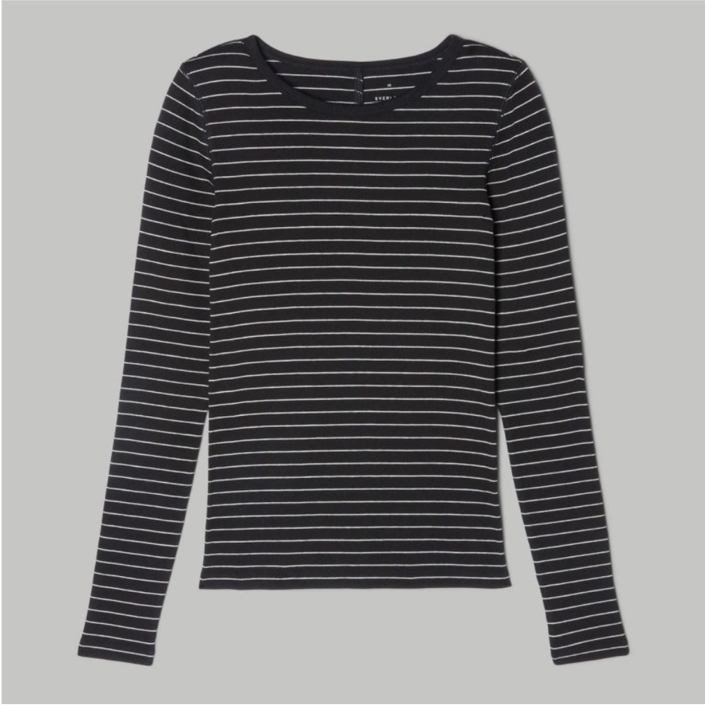 Everlane The Supima® Micro-Rib Long-Sleeve Crew